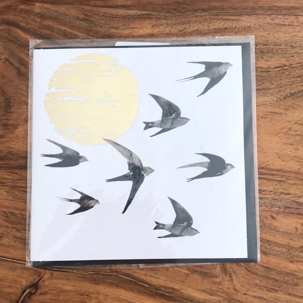 Greeting Card! Birds and Sun
